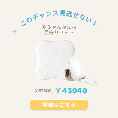 赤ちゃんねんね見守りセット20％OFF