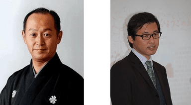 江崎欽次朗氏(左)と本岡 勇一氏