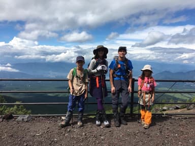 家族での富士登山