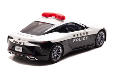 右後：1/18 レクサス LC500 (URZ100) 2020 栃木県警察交通部交通機動隊車両