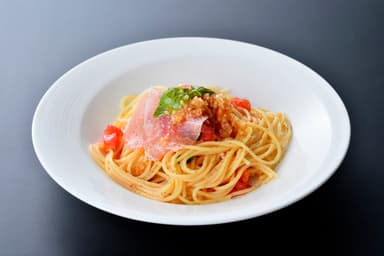 日向夏風味の冷製パスタ