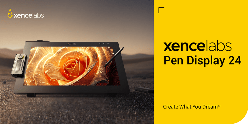 Xencelabs(センスラボ)、
新製品「ペンディスプレイ24 Studioシリーズ」を発表　
Create What You Dream(TM)