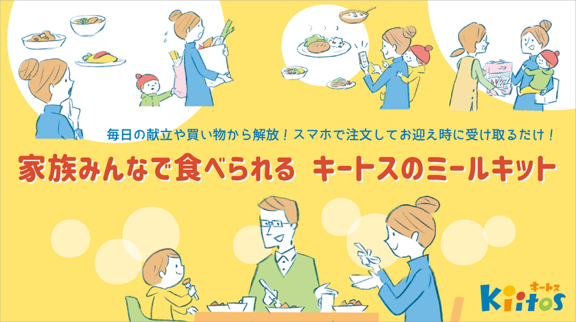 千葉県認可保育園「キートス」で
子どものお迎え時に購入できる「ミールキット」の提供を開始　
～子どもと家族が向き合う時間を増やす～