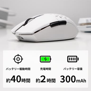 充電式のバッテリー駆動