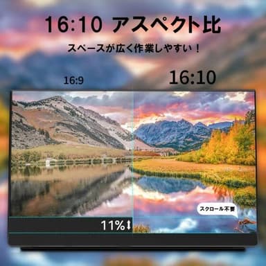 アスペクト比16：10