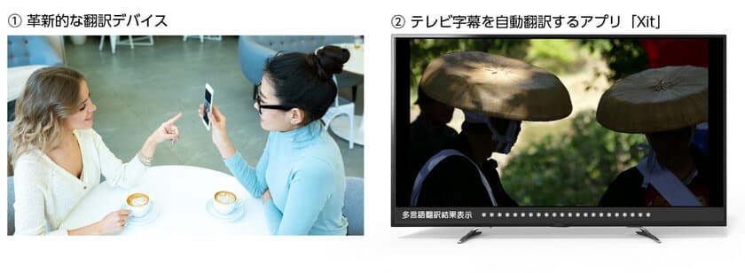 ChatGPTを活用した、(1) 革新的な翻訳デバイス 
(2) 自動翻訳機能を追加したテレビ視聴アプリ「Xit」を開発！