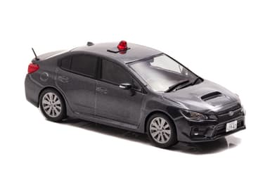 1/43 スバル WRX S4 2.0GT Eye Sight (VAG) 2019 埼玉県警察高速道路交通警察隊車両 (覆面 グレー)：右前