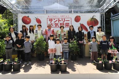 「サントリー本気野菜」イベントの様子