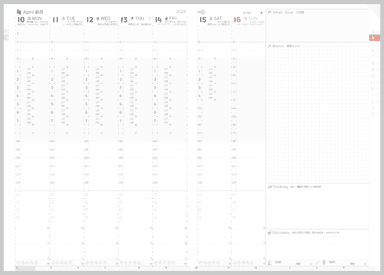 見開きレイアウト_週間ページ