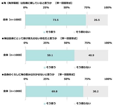 海に関する意識や経験（1）