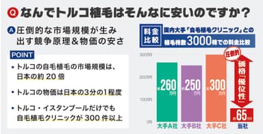 トルコ植毛が格安な理由