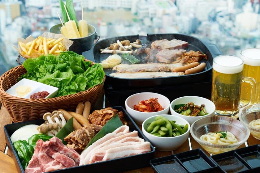 地上約３００ｍの屋外空間で手ぶらで楽しむＢＢＱ！
「ハルカスでソラメシ 食べるで↑BBQ」
４月２１日(金)オープン！