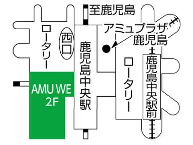 GABA鹿児島中央LS地図