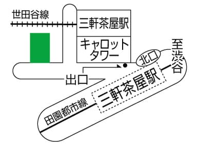 Gaba三軒茶屋LS地図