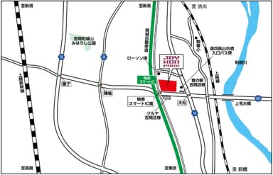 ジョイホンパーク吉岡 地図