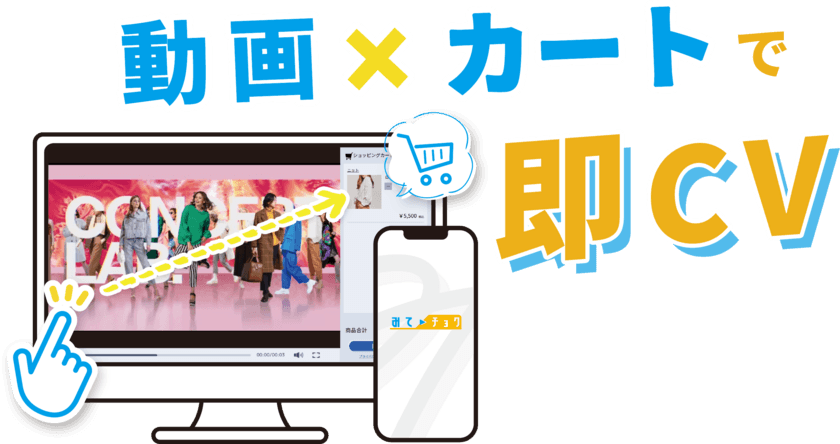 「観て」「触って」「そのまま購入」　
動画から商品が直接変える動画システム
『みてチョク』4月5日にβ版リリース