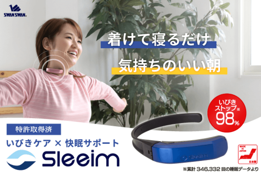 “特許取得”優しい振動刺激でいびきを止めて快眠をお届けする
『Sleeim(スリーム)』がクラウドファンディングを4月14日に開始