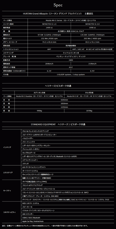 スペック表2