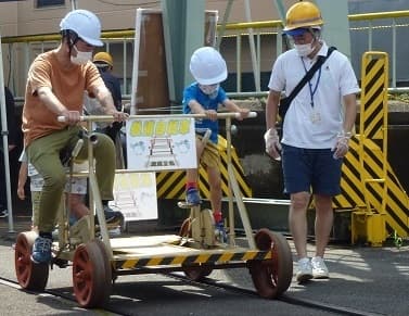 軌道自転車体験