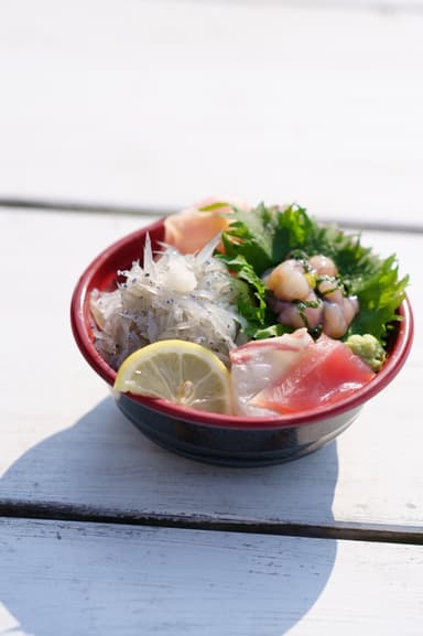 淡路島タコステの生しらす丼