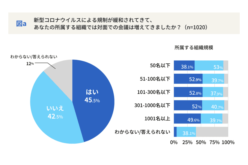 「アフターコロナ時代のWEB会議システム」調査レポートを公開　
40代、50代のビジネスパーソンは
バーチャル背景やぼかしを設定しない人が多いことが判明