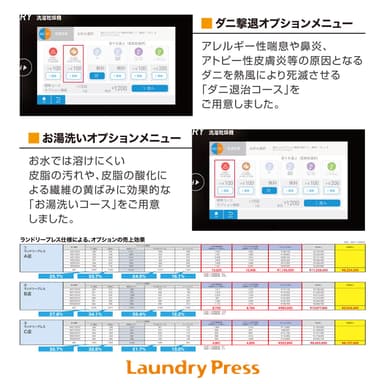 ランドリープレス仕様の機器コース2