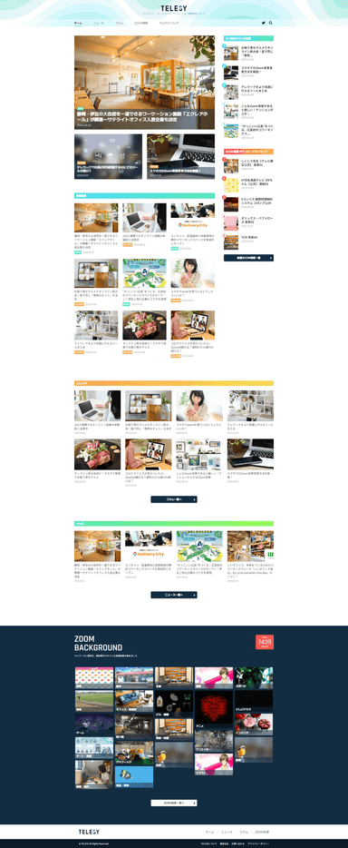 TELESY WEBサイトイメージ