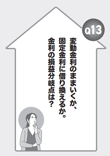 Q13 変動金利のままいくか、固定金利に借り換えるか、金利の損益分岐点は？