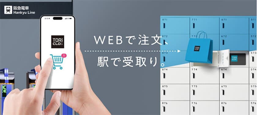 大阪梅田駅・豊中駅で
「スマートロッカー とりクロ」の実証実験を行います
～手荷物預かりだけでなく、商品の「とりよせ」・
サービスの「とりつぎ」ができるロッカーで
駅をもっと便利に！～