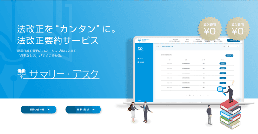 製造業に特化したリーガルテックサービス　
法令要約サービス「サマリー・デスク」6月15日にリリース