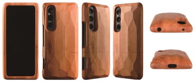 Real Wood Case for Xperia 1 V/1 IV いちい(平彫り)