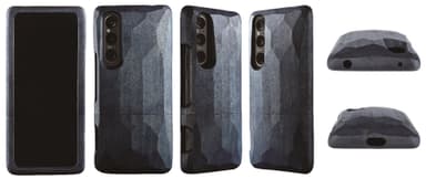 Real Wood Case for Xperia 1 V/1 IV かえで(平彫り・藍染)