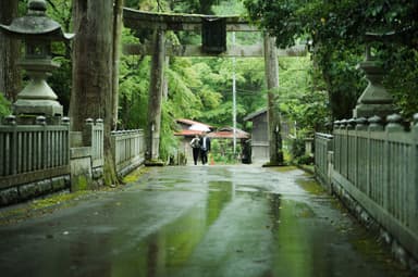 大瀧神社の参道