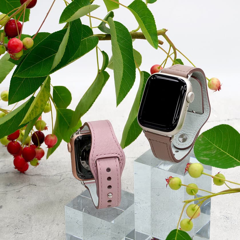 Apple Watch専用ベルトブランド
【クロカラント(KUROCURRANT)】から新デザインモデルが発売　
トレンドカラーを取り入れた高級感のあるイタリアンレザーバンド