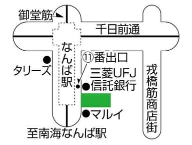 Gaba難波ラーニングスタジオMAP