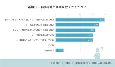 新規リード獲得時の課題