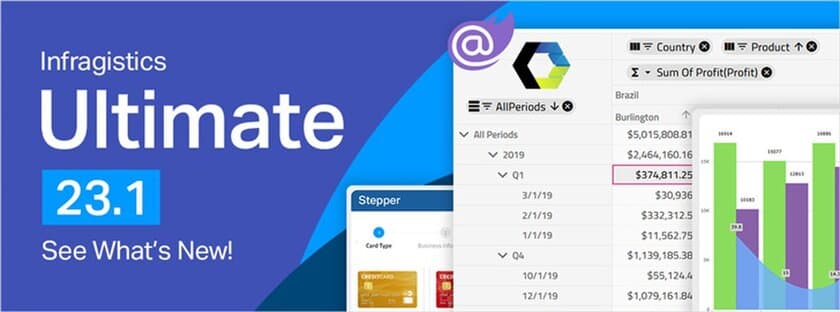 Infragistics Ultimate 23.1 UI/UXツールキットを
リリースしました。