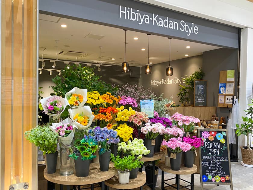 ～約1,000本の地元静岡県産のガーベラで
華やかにお出迎え～
Hibiya-Kadan Style ASTY静岡店
7月12日（水）リニューアルオープン