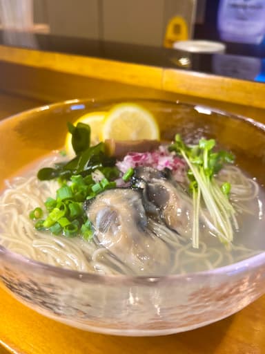 牡蠣塩冷やしラーメン