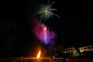 保育園プライベート花火