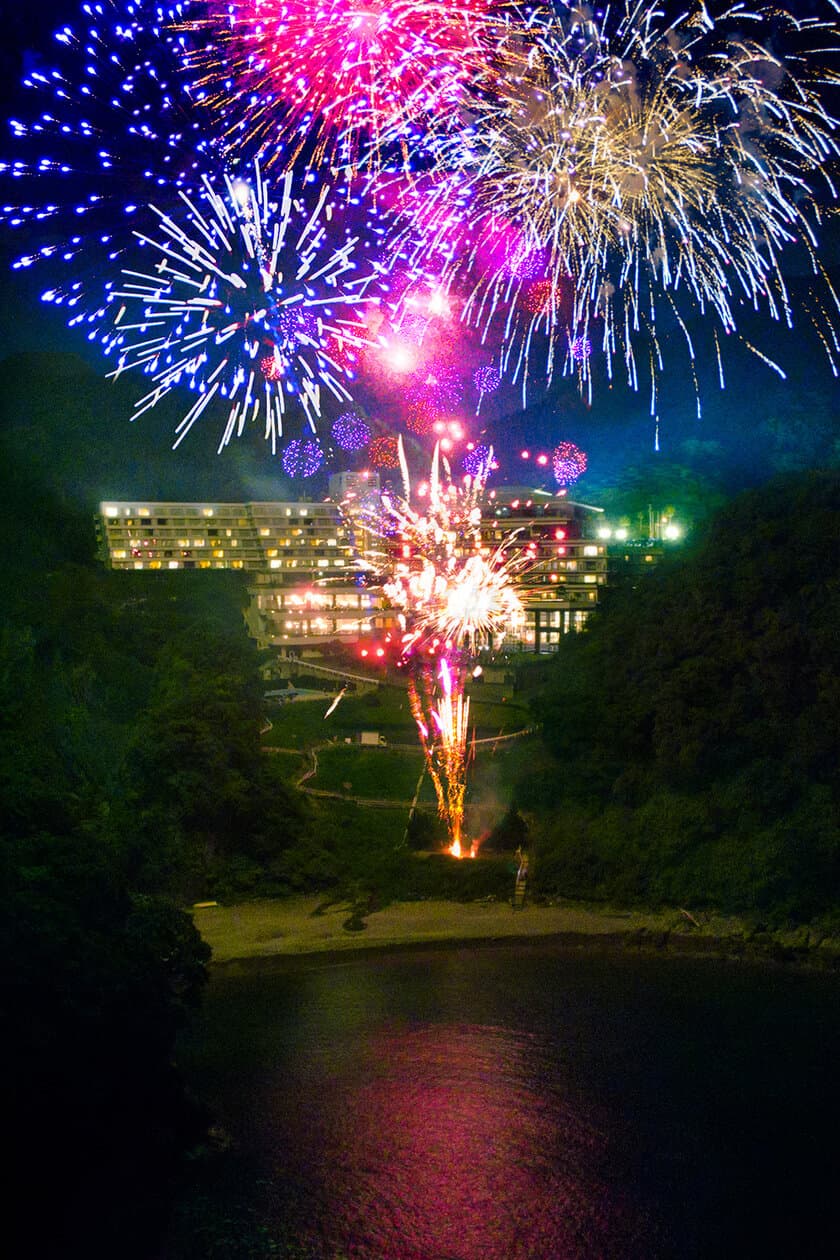 静岡県の旅館「堂ヶ島ニュー銀水」開業50周年記念　
東伊豆「稲取銀水荘」と共にプライベート花火を満喫できる
特別企画と宿泊プランの販売を開始