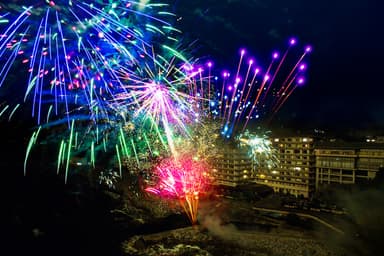 稲取銀水荘の花火