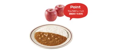 青森　りんごとガーリックのチキンカレー　こだわりポイント