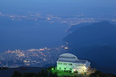 鶴見岳よりの別府・大分方面の夜景