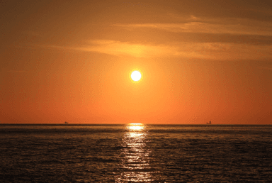 淡路島西海岸の夕陽