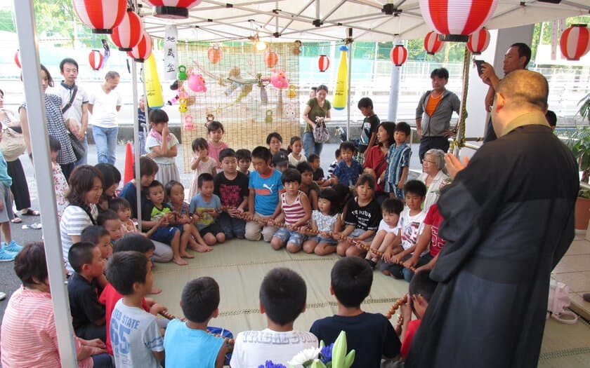 子どもが主役の行事「地蔵盆」福岡市東区で8/26(土)開催　
核家族化に地域イベント減少で“孤育て”が増加するなか
子どもの笑顔で地域のつながりの場を提供