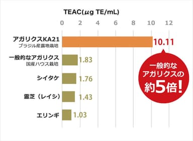 抗酸化活性の比較