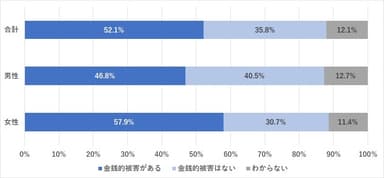 金銭的被害の有無（N=240）