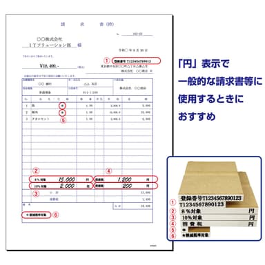 インボイス登録印セットA(消費税4-1　価格3&#44;300円(税込))