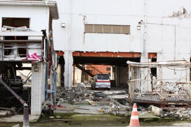 震災後の「かもめ食堂」跡地